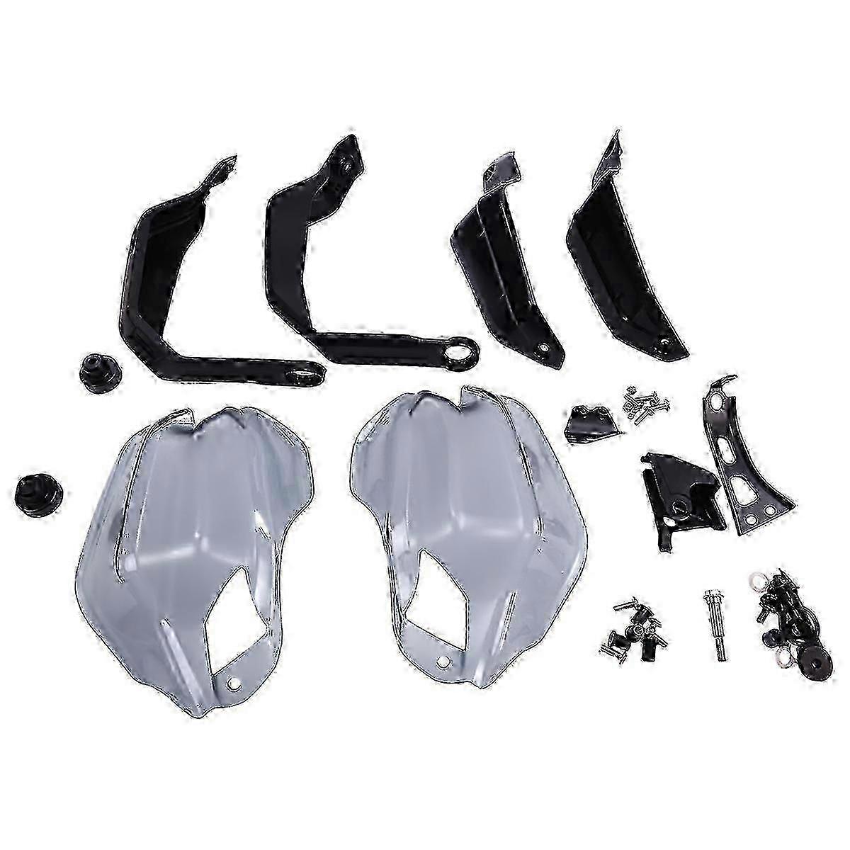 Motorcycle Handguard Extension Kit Handlebar Wind Guard Windshield suitable for a specific brand 2023 Black+Gray