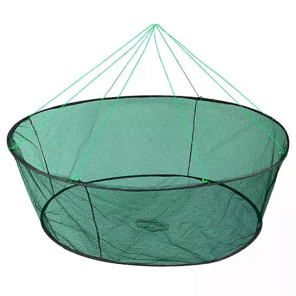 Foldable Fishing Net Hand Casting Cage Crab Net with Rope Shrimp Catcher Bridge Fishing Net for Minnows Crabs Lobsters