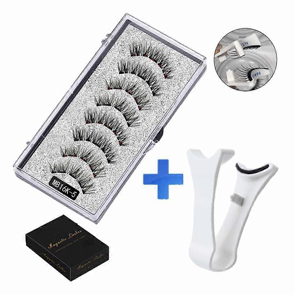 Reusable Magnetic Eyelash Kit for Easy and Stylish Application with Tweezers Included