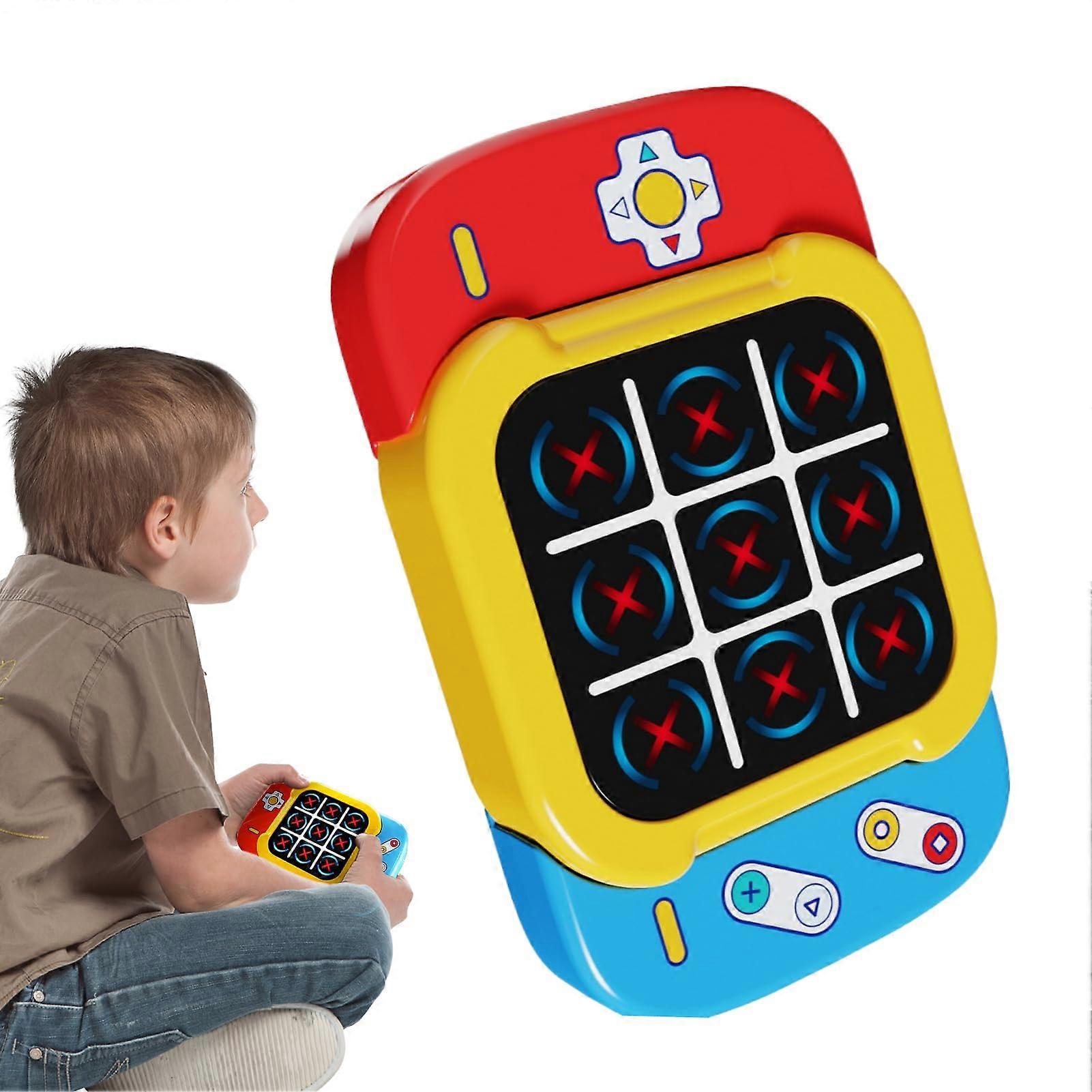 Portable Hand Games for Adults, Compact Puzzle Game Console, Safe 3 Modes  2 Player Toy for Family, Friends, Travel