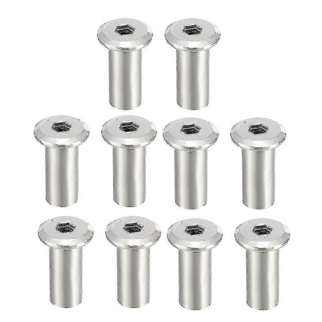 Piuliță cu cap hexagonal M8x20mm, șurub cu manșon pentru mobilă, 10 buc.