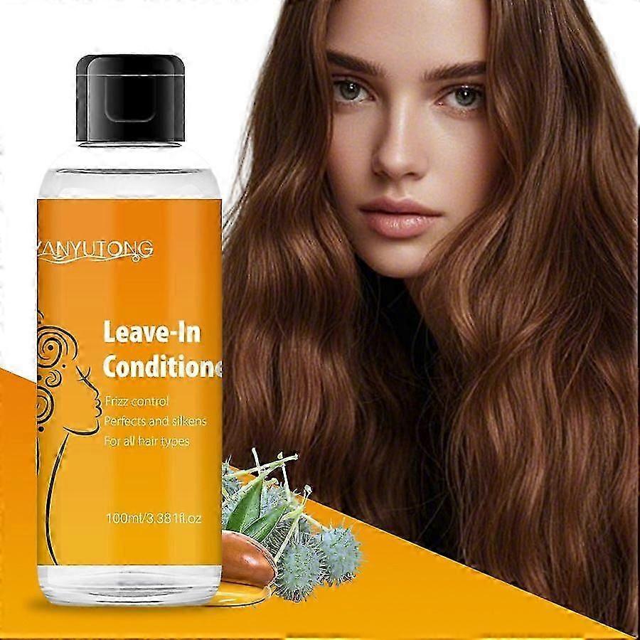 100ml Leave-In Conditioner for All Hair Types - Frizz Control, Damage Repair & Color Protection with Argan & Jojoba Seed Oils