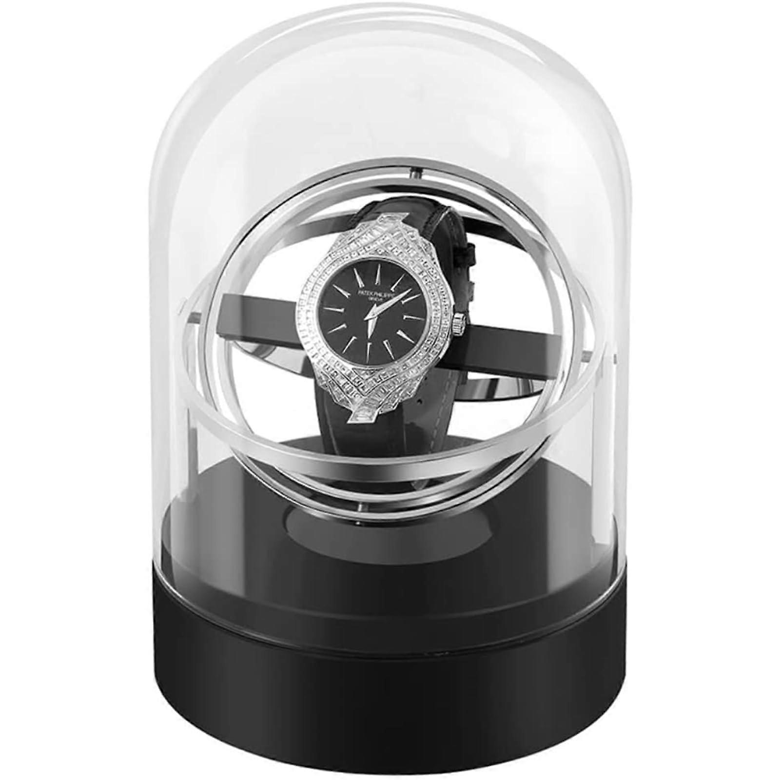 Watch Case Antimagnetic Display Cabinet For Mechanical And Automatic Watches Rotating Metal Watch Box
