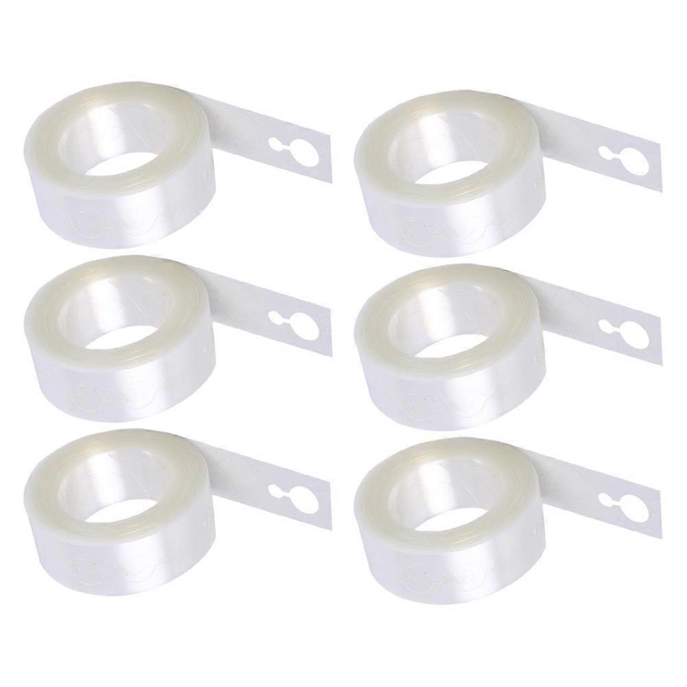 White Balloon Decorating Strip for Party Use Durable Synthetic Material 6 Rolls