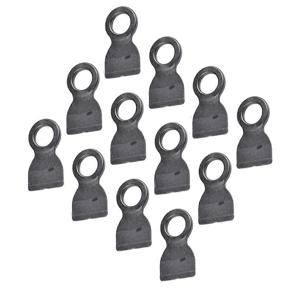 30Pcs Black Plastic Tent Fixing Buckles Durable Outdoor Corner Fixed Rings for Camping Supplies