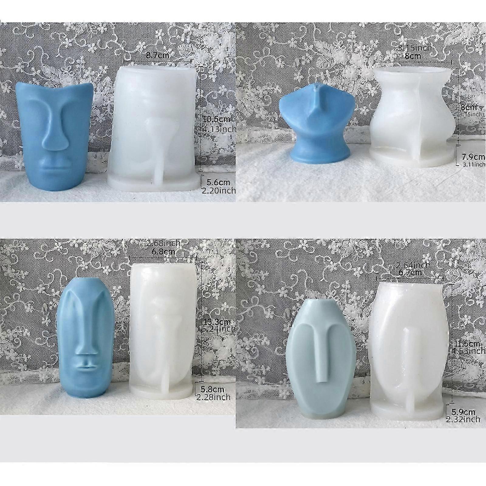 2025 Latest Model DIY Handmade Silicone Gummy Candy Mold Abstract Face Shape