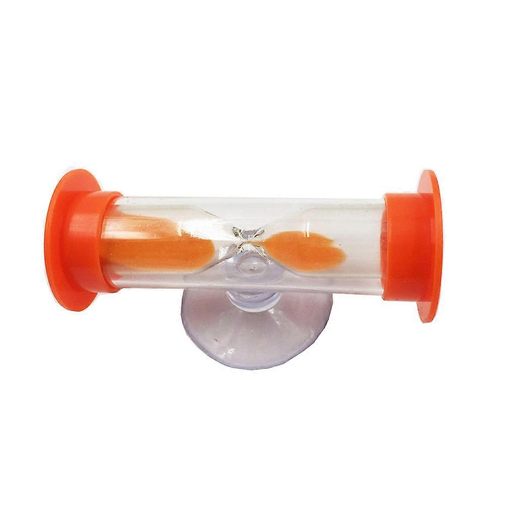 Vintage Hourglass With Suction Base Classroom Sand Timers Orange 2.50X2.50X6.00CM 1Pack