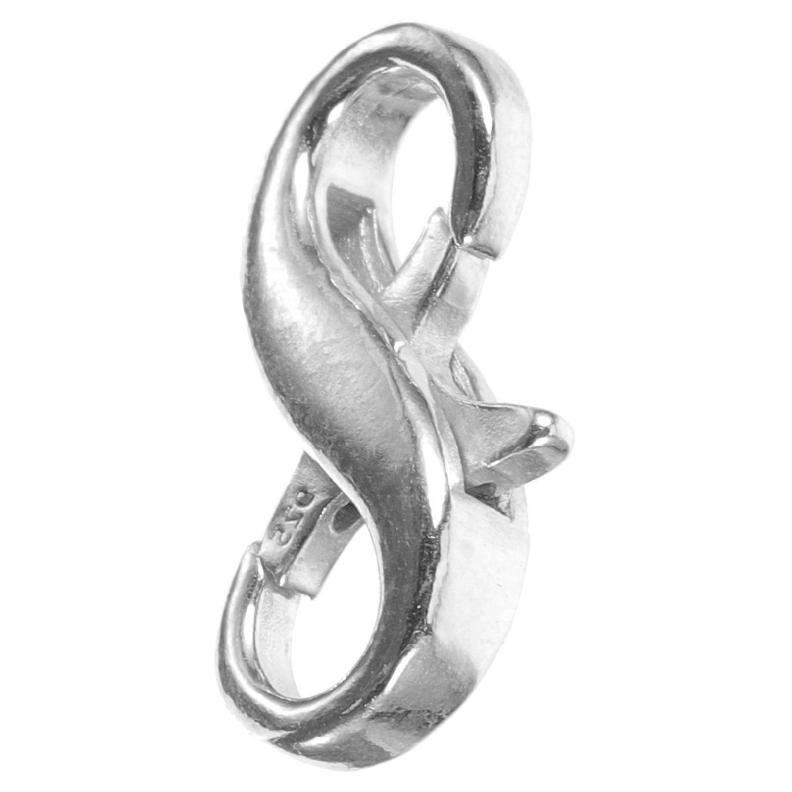 Silver Necklace Clasp DIY Jewelry Connector Buckle for Bracelet Making Easy Install Spring Buckle Practical Silver Fastener for Crafting