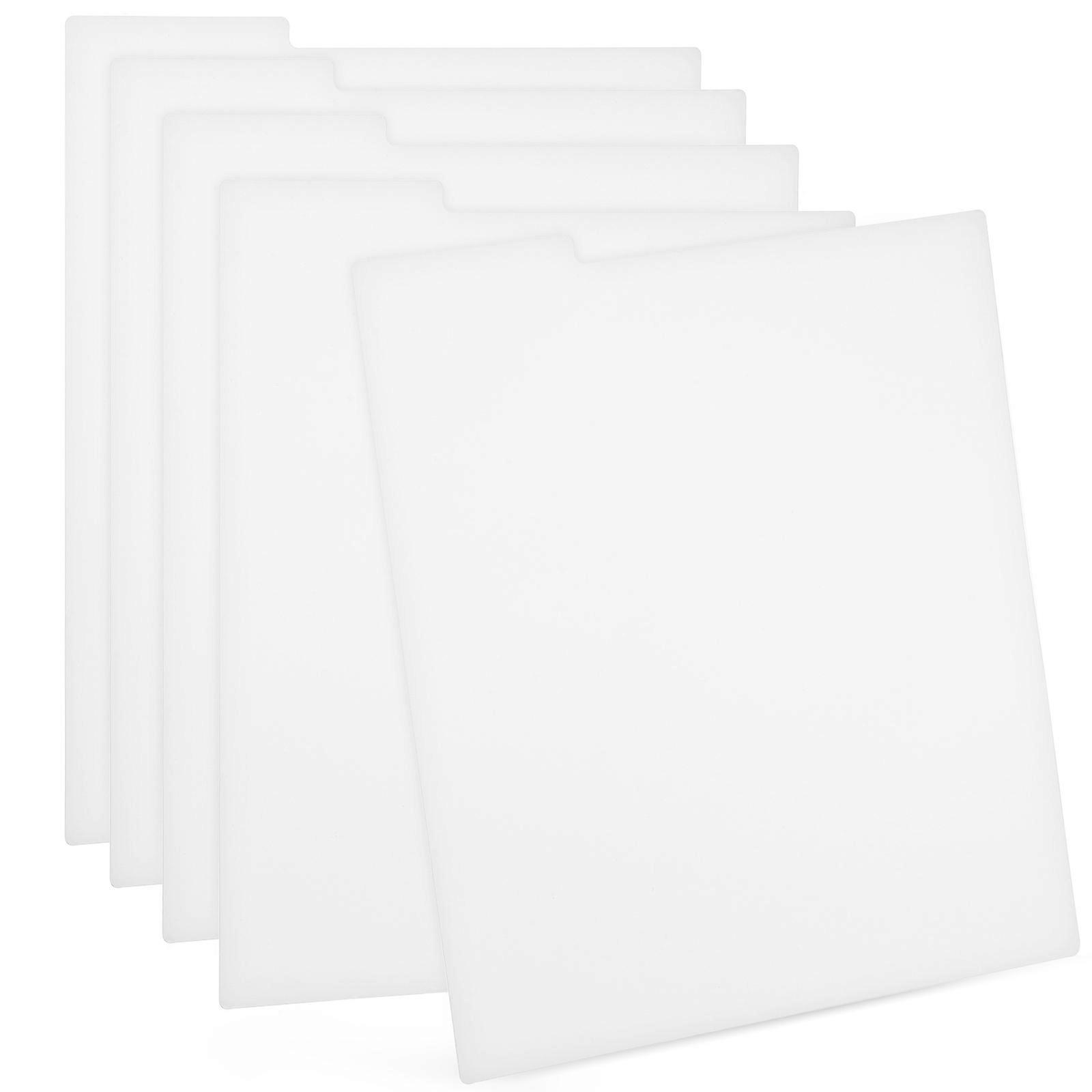 Notebook Dividers Vinyl Record Sorting White 34.30X31.60X0.10CM Office Use Album Storage 5Pcs