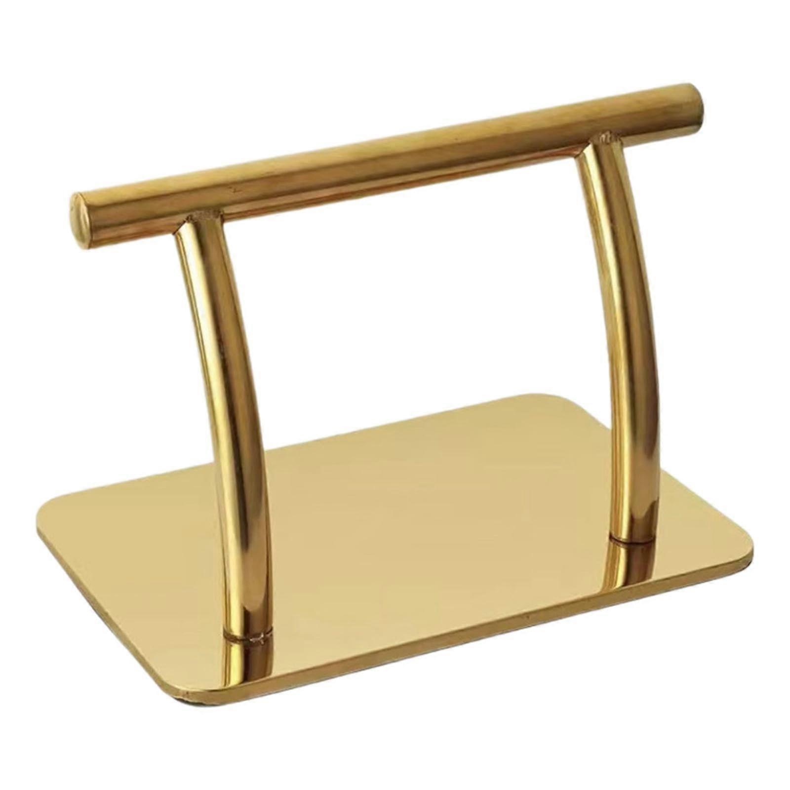 Footrest for hairdressing chairs, replacement part, comfortable, movable stand, gold