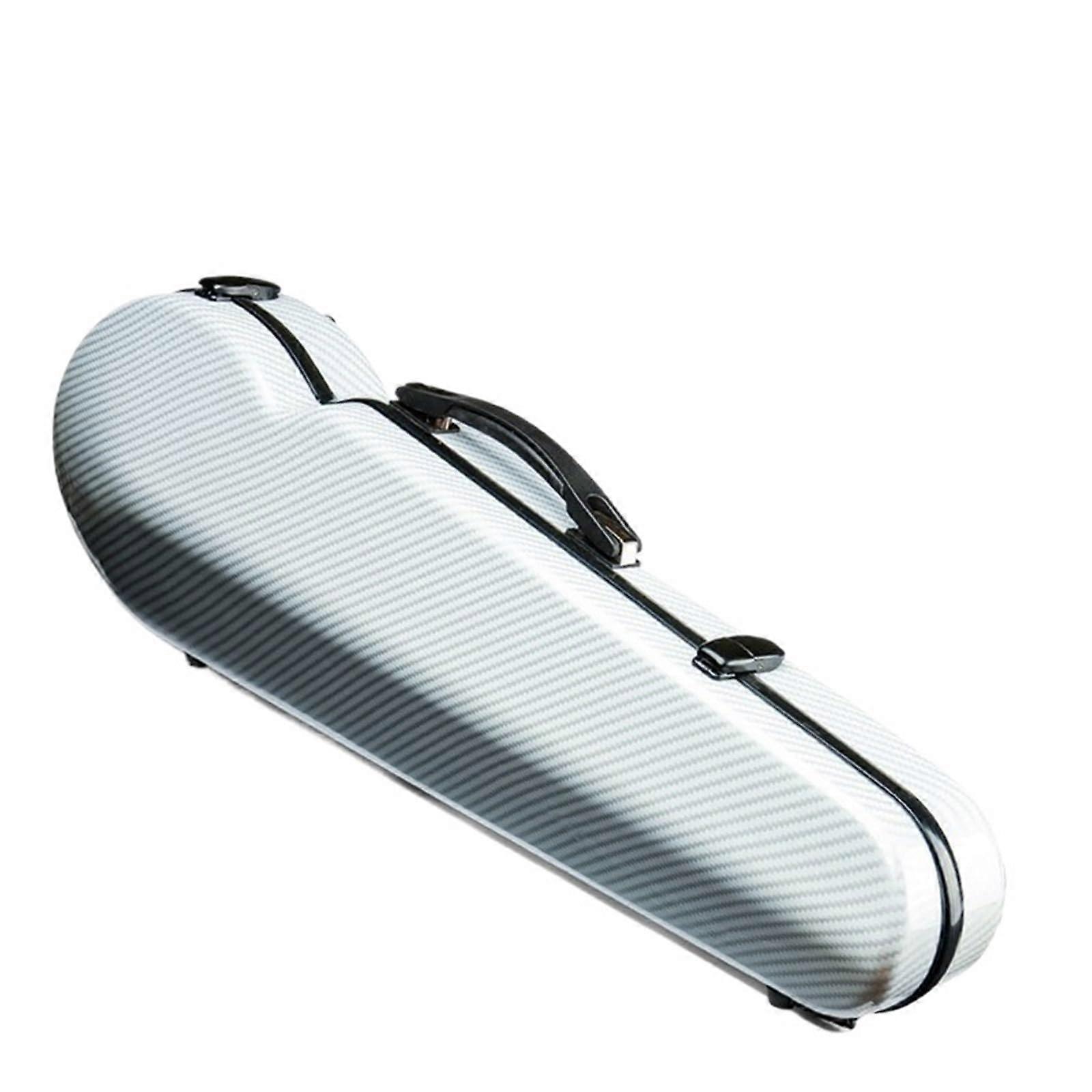 4/4 Size Violin Case, Lightweight and Portable with Shoulder Straps, Easy to Carry, White Striped Violin Instrument Case