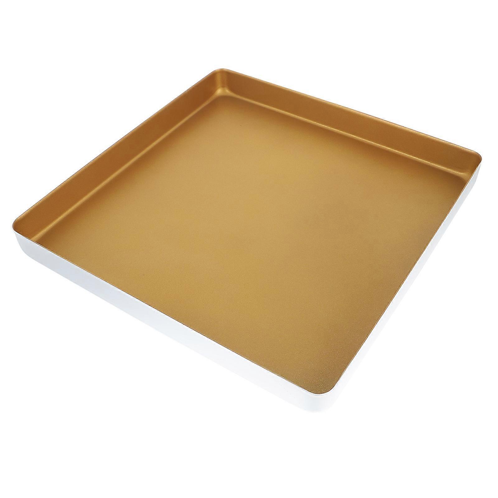 Square Baking Tray Nonstick Pizza Pan Cake Pie Pan 1 Set