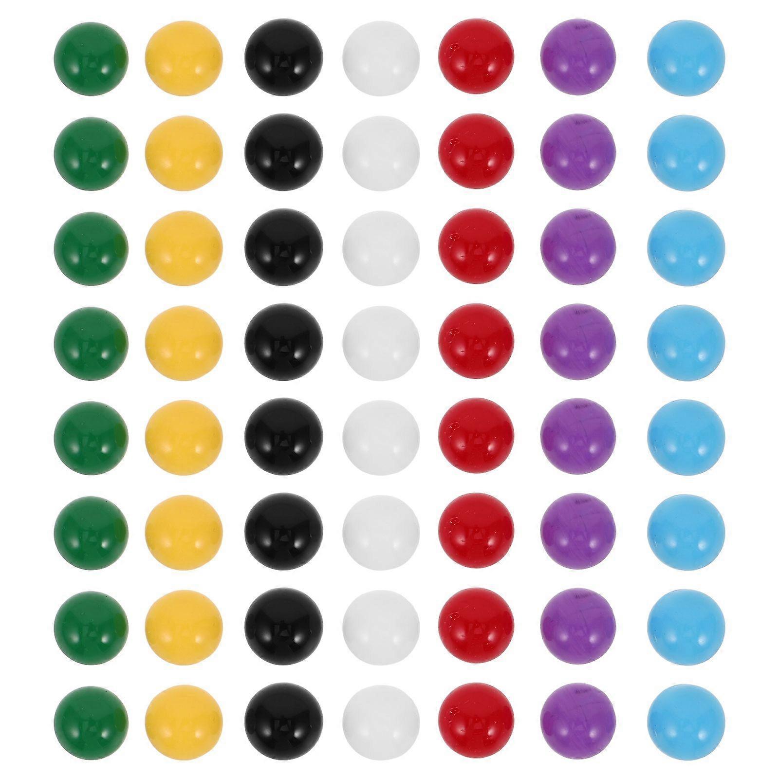 70pcsカラフルなプラスチックビー玉ボール学習ボール教育数学ボールゲーム交換ビー玉チャイニーズチェッカーボール