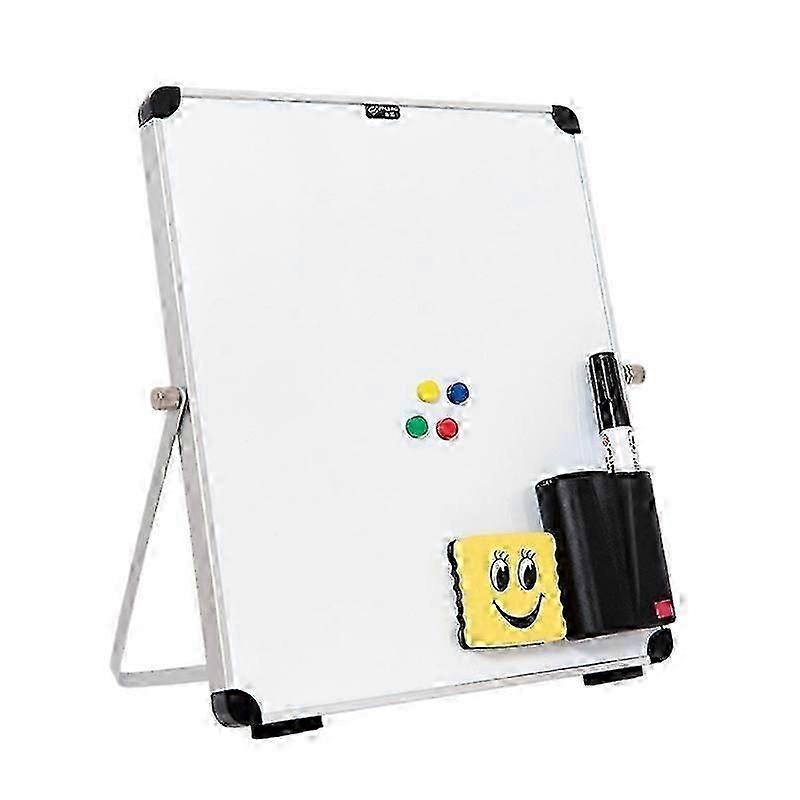 Small Desktop Dry Erase Board Portable Small Magnetic Double Sided Whiteboard Easel To Do List Whit