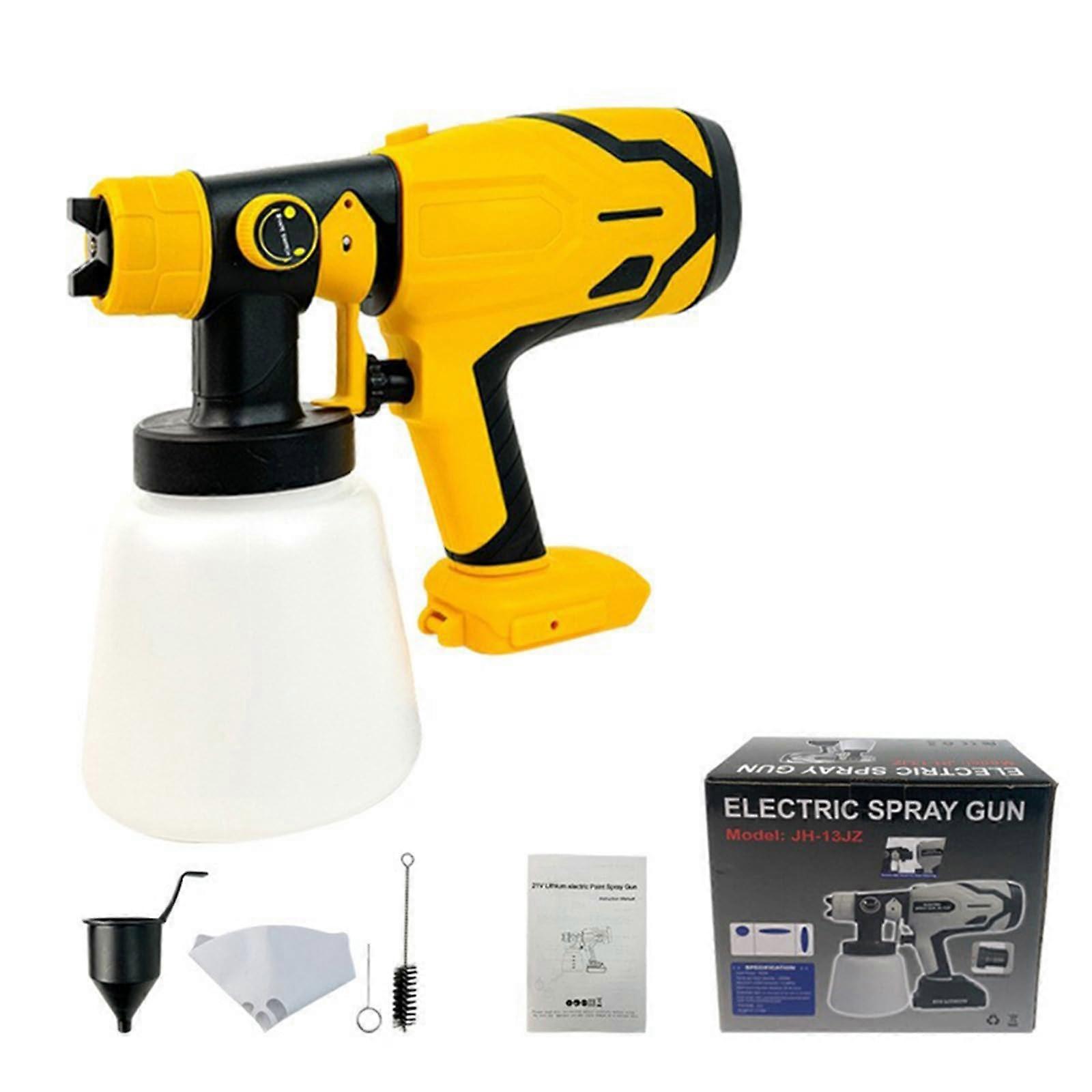 Paint Sprayer with 1000ml Container for Furniture Cabinets Fence Wall Door Garden Nozzles and 3 Patterns