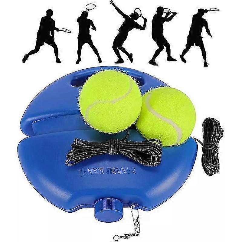 Improve Your Tennis Skills Anywhere With Rebound Balls And Elastic Rope Base - Perfect For Indoor And Outdoor Training