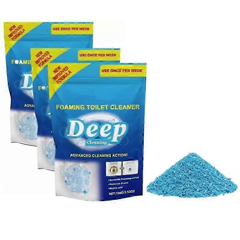 3bags Koupelnový WC Bubble Cleaner Mytí WC Deodorizing Výkonné čištění s WC čističem