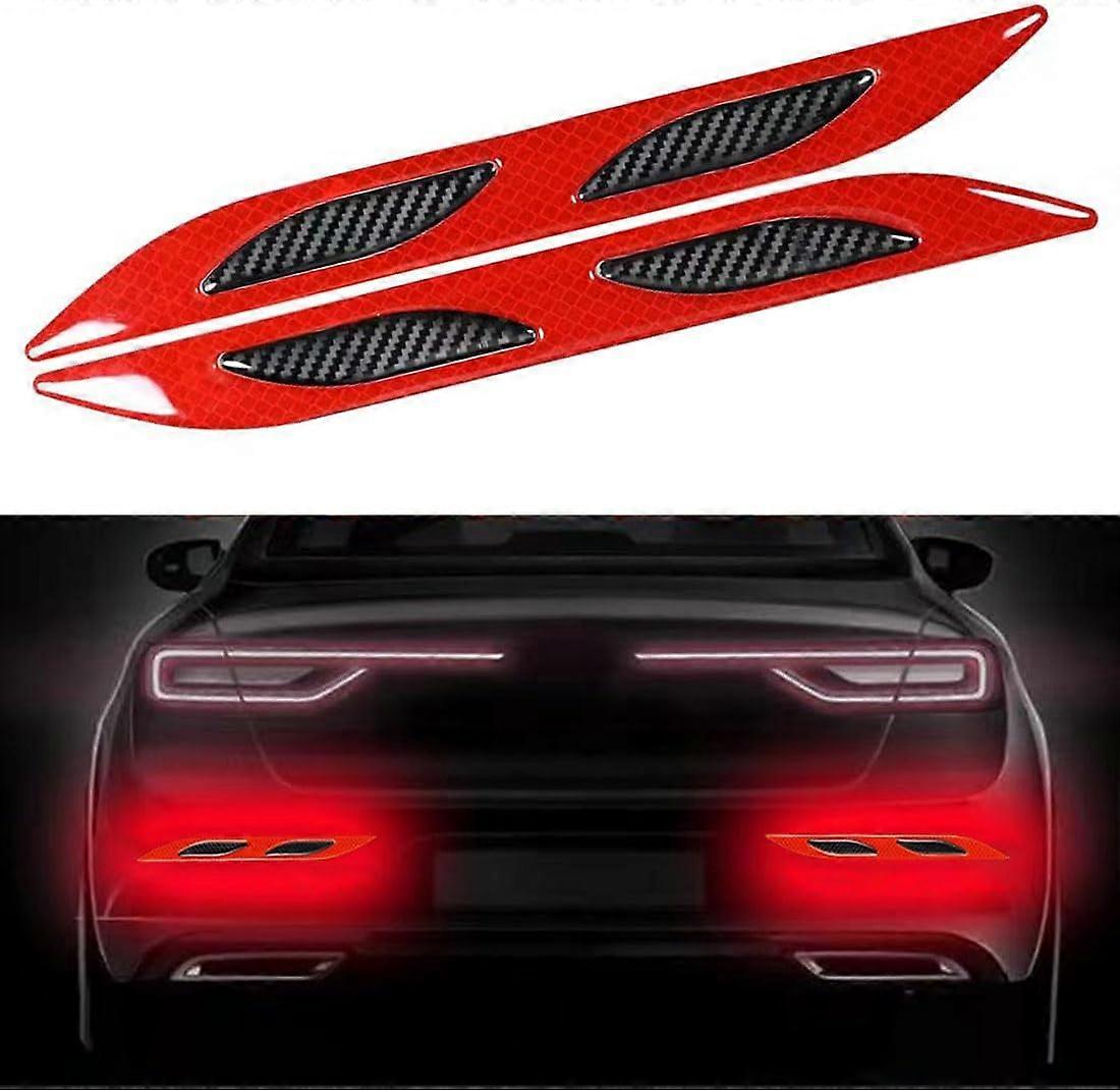 2PCS Reflective Stickers for Car Trunk, Night Visibility Reflective
