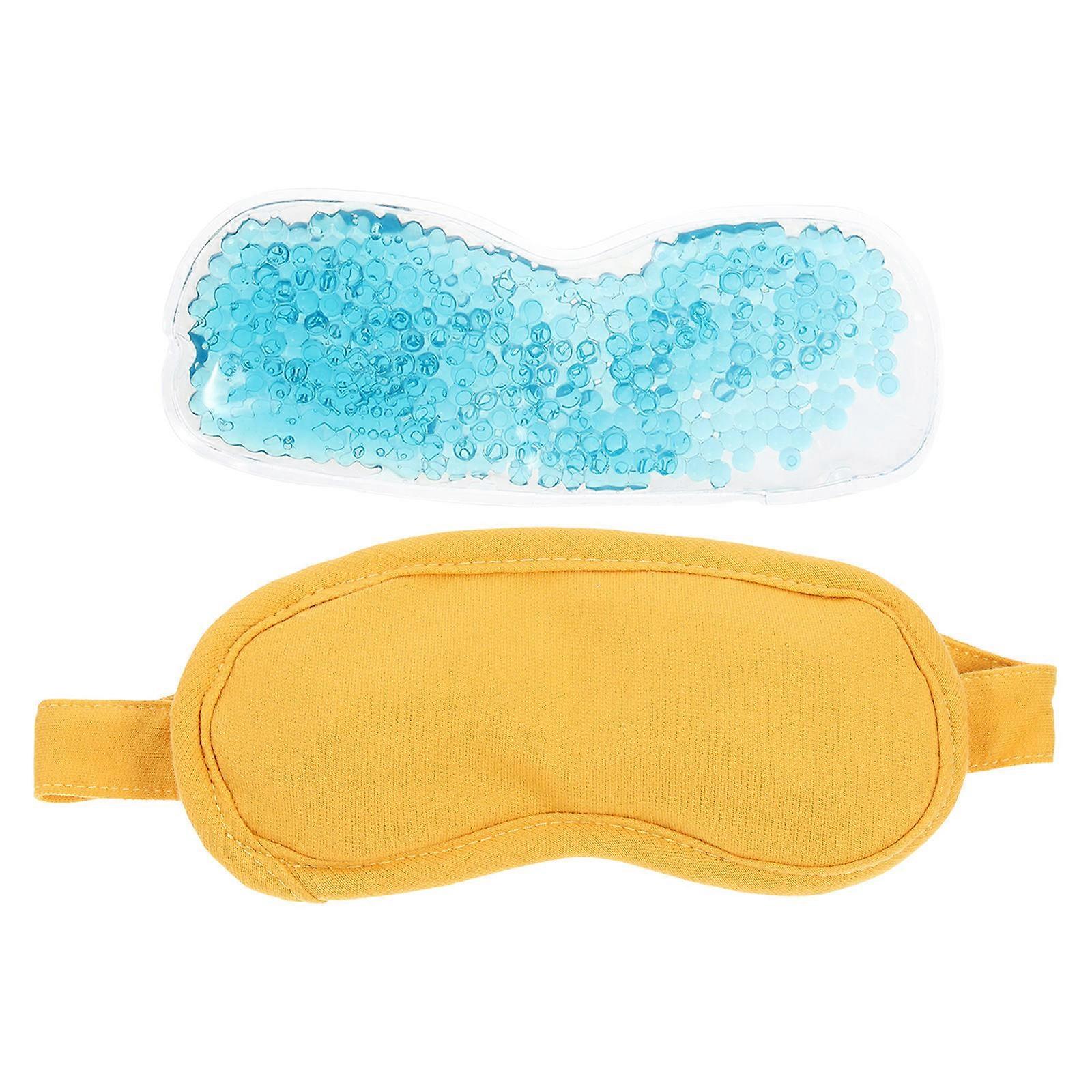 Sleep Masks Night Mask Detachable Eye Cover For Hotels Shading Effect 6.7×3.5×0.8In Gel Promotes Sleep 1Set