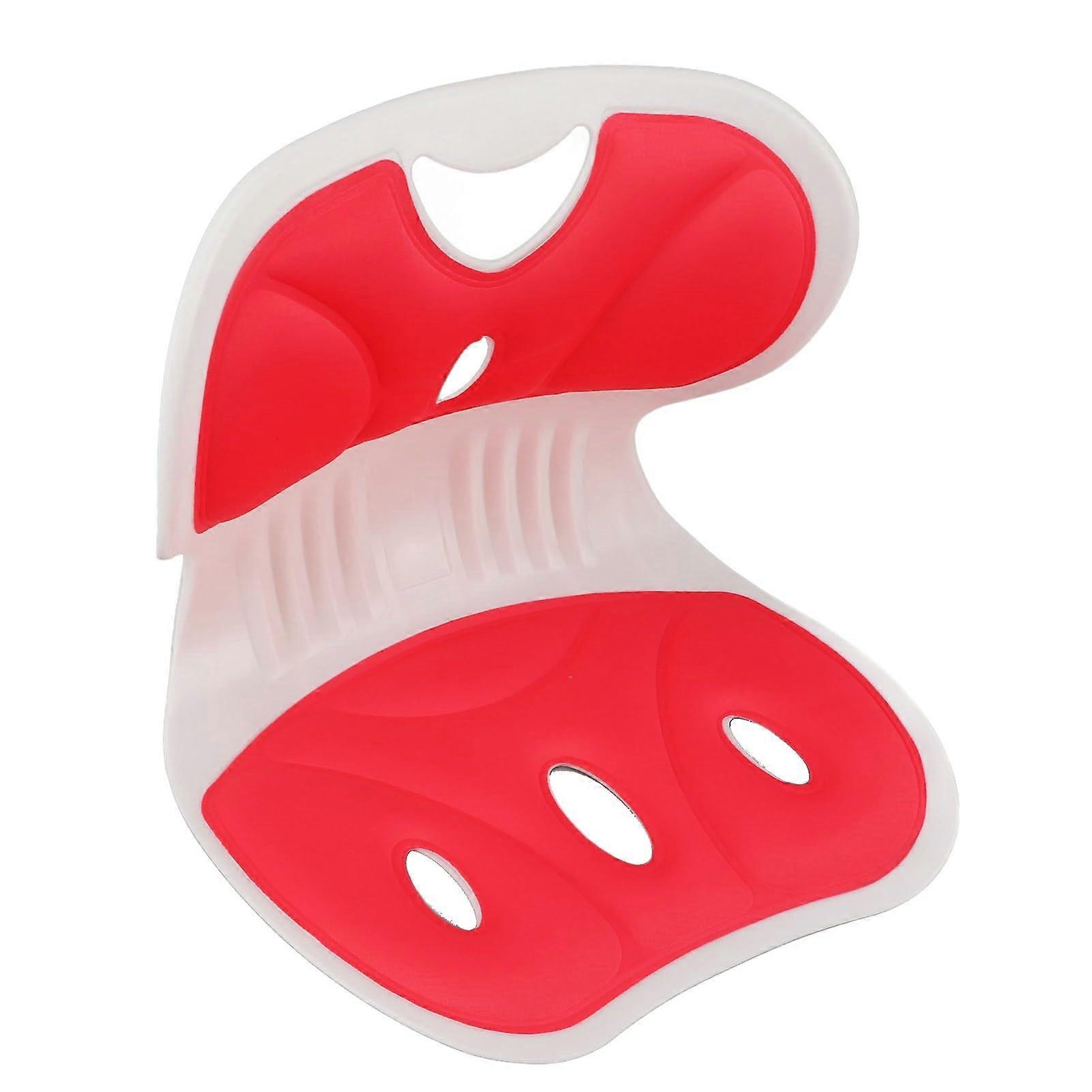 Ergonomic Flower Shape Waist Protection Chair For Students Posture Correction Pillow Red Learning Environment