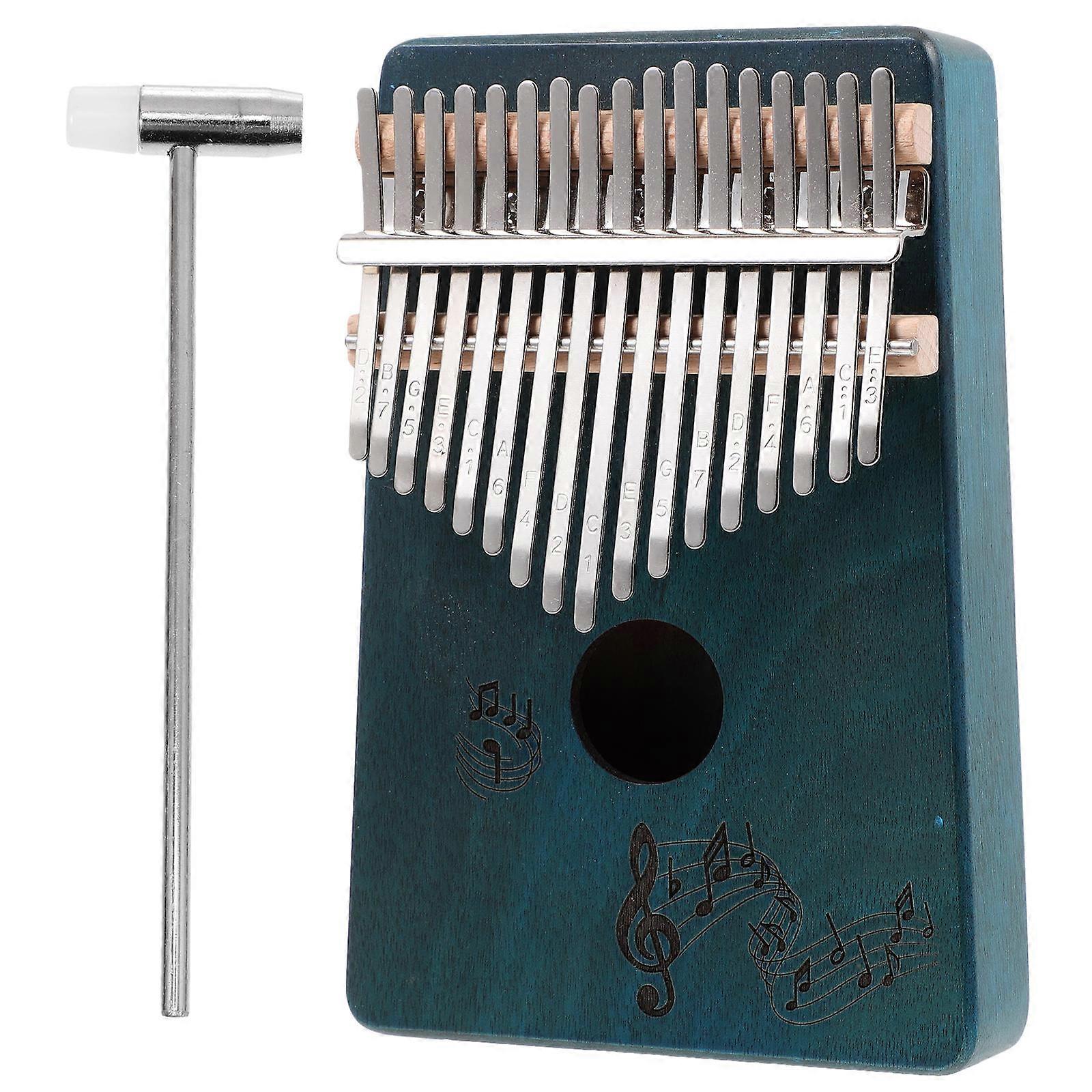 Finger Piano Kalimba Thumb Piano Music Instrument Melodious Melody Rectangular 18.5X12.5X3.5CM 1 Set