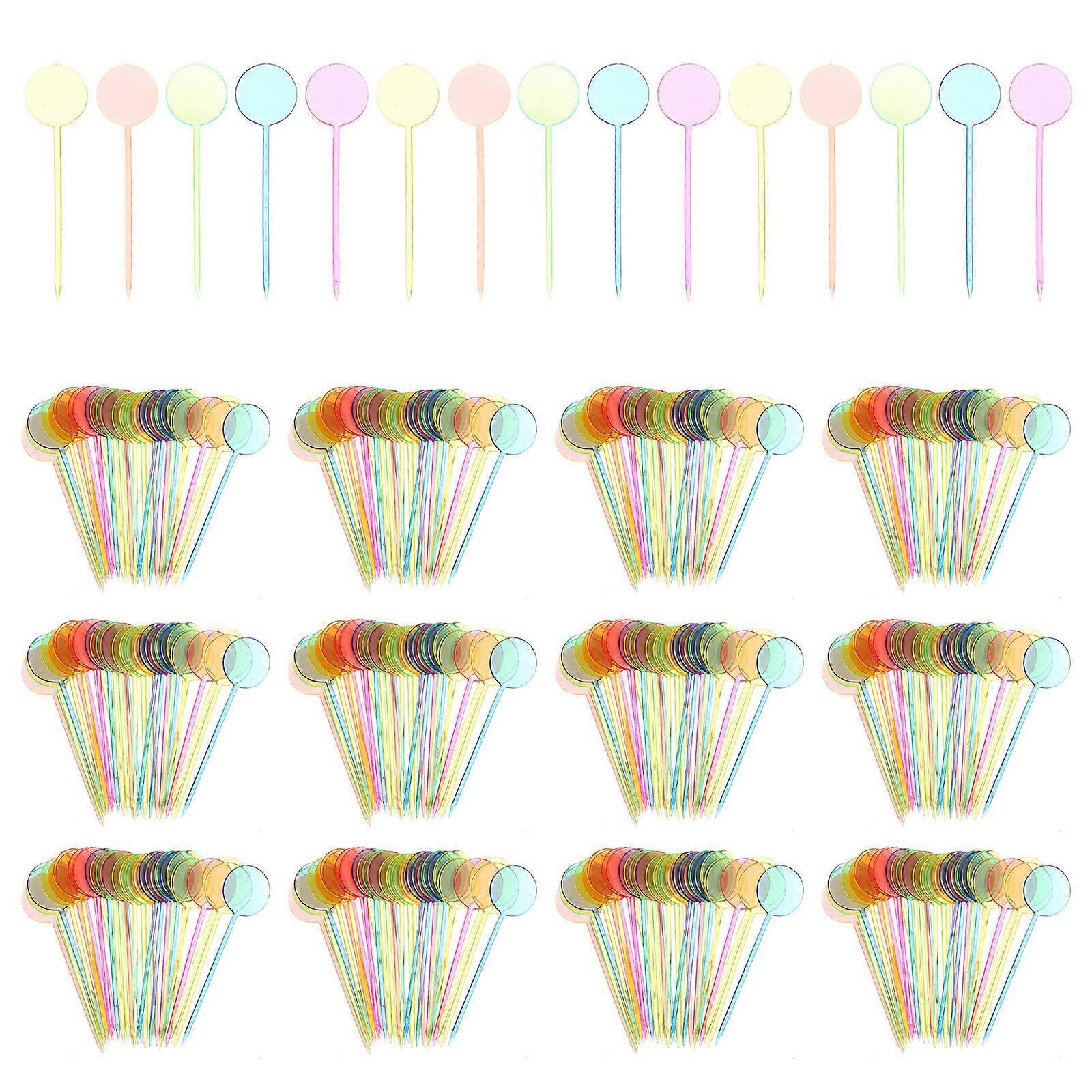 100Pcs Assorted Color Cocktail for Home Use Creative Decorative