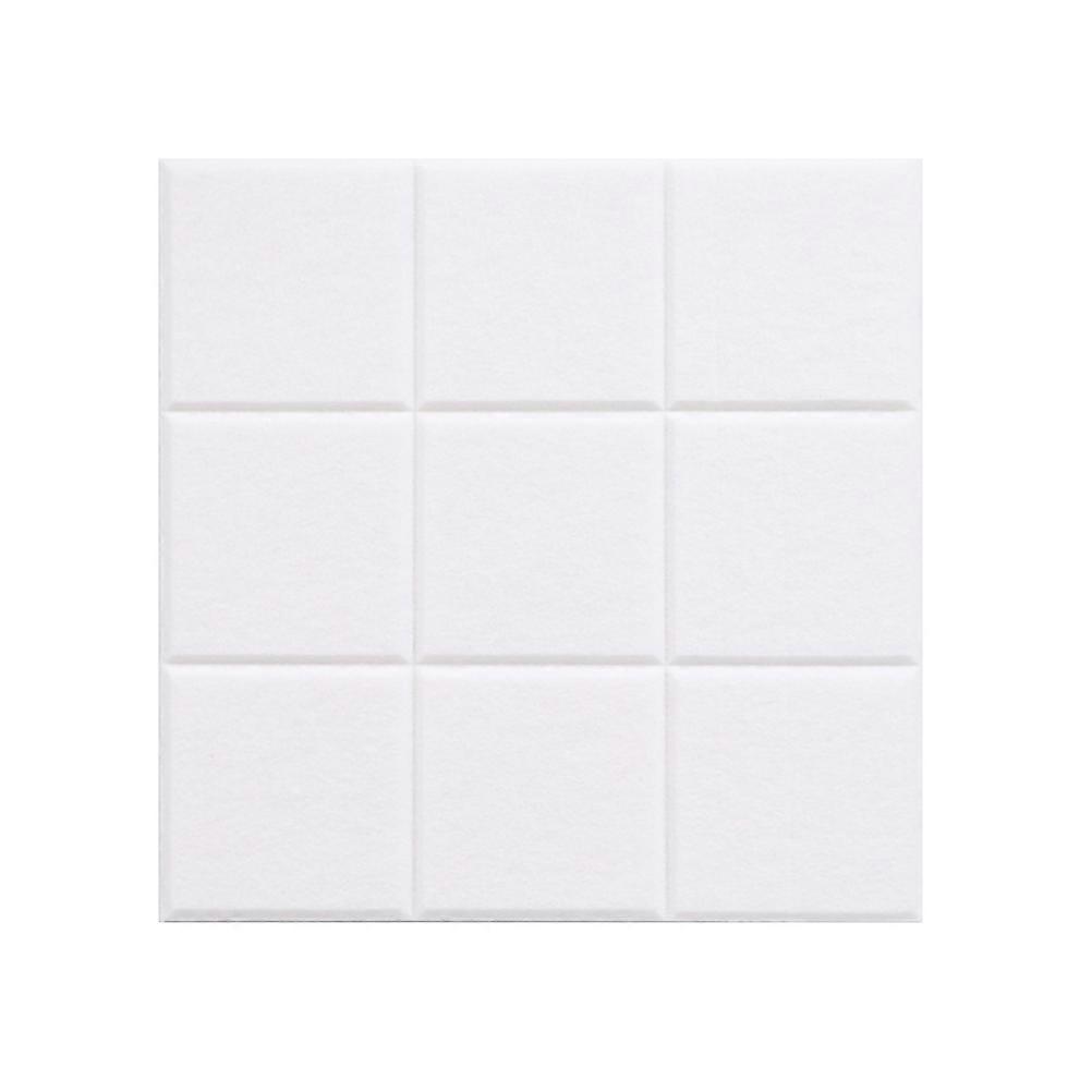Message Posting Felt Board Wall Mounted Photo Display Board For Home And Store 30x30 Cm White 4Set