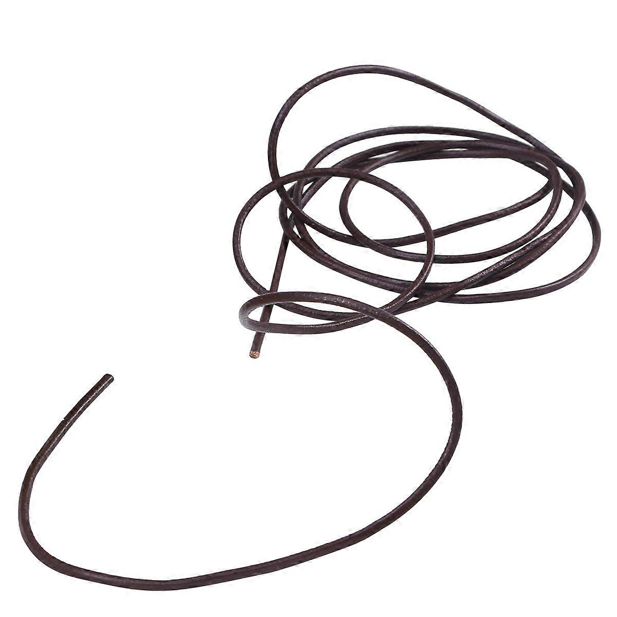 String For Bracelets Cowhide Leather Lace Beading Thread Diy Crafts Coffee 2M Round