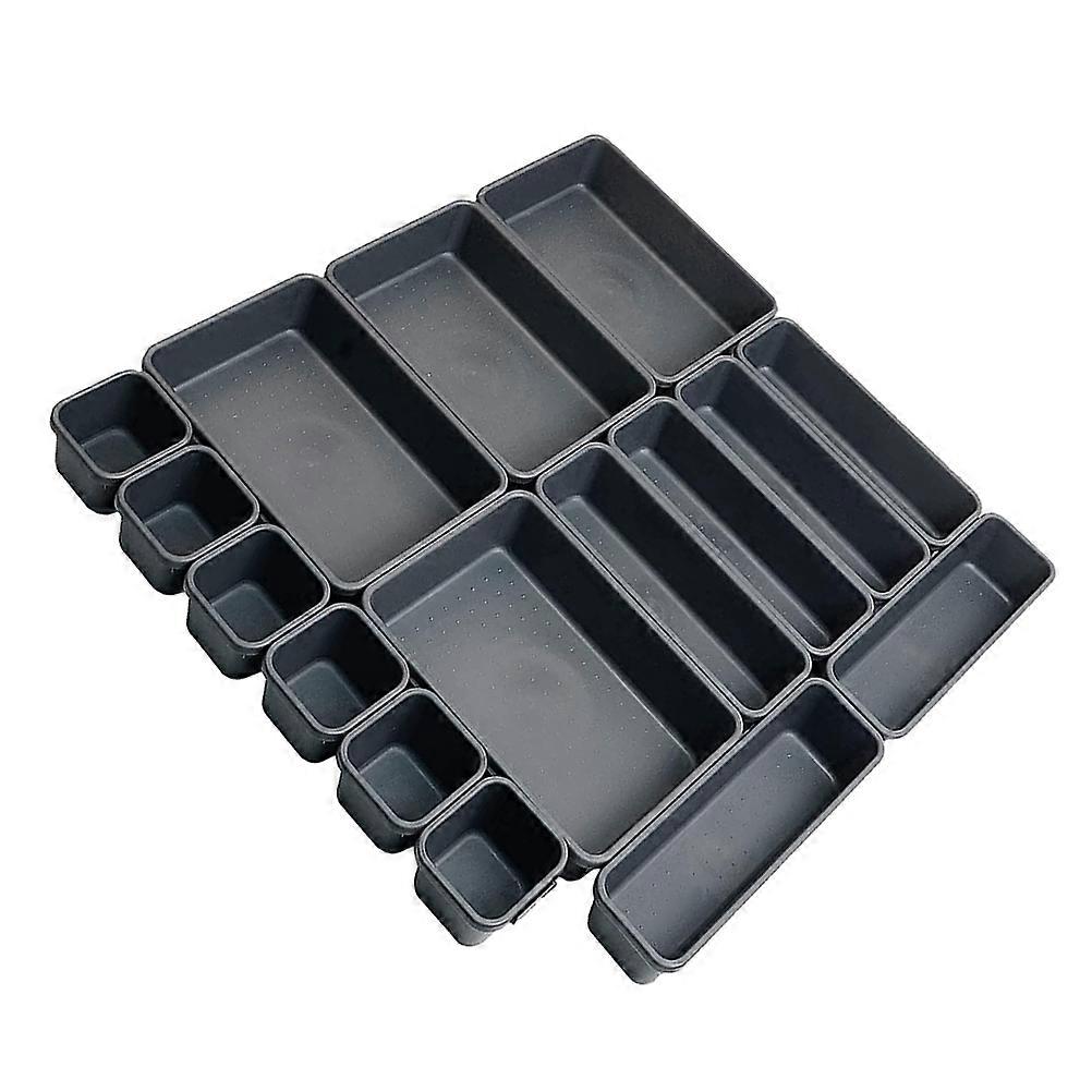 Black PP Material Creative Storage Box for Organizing Cosmetics and Groceries with Smooth Surface 2