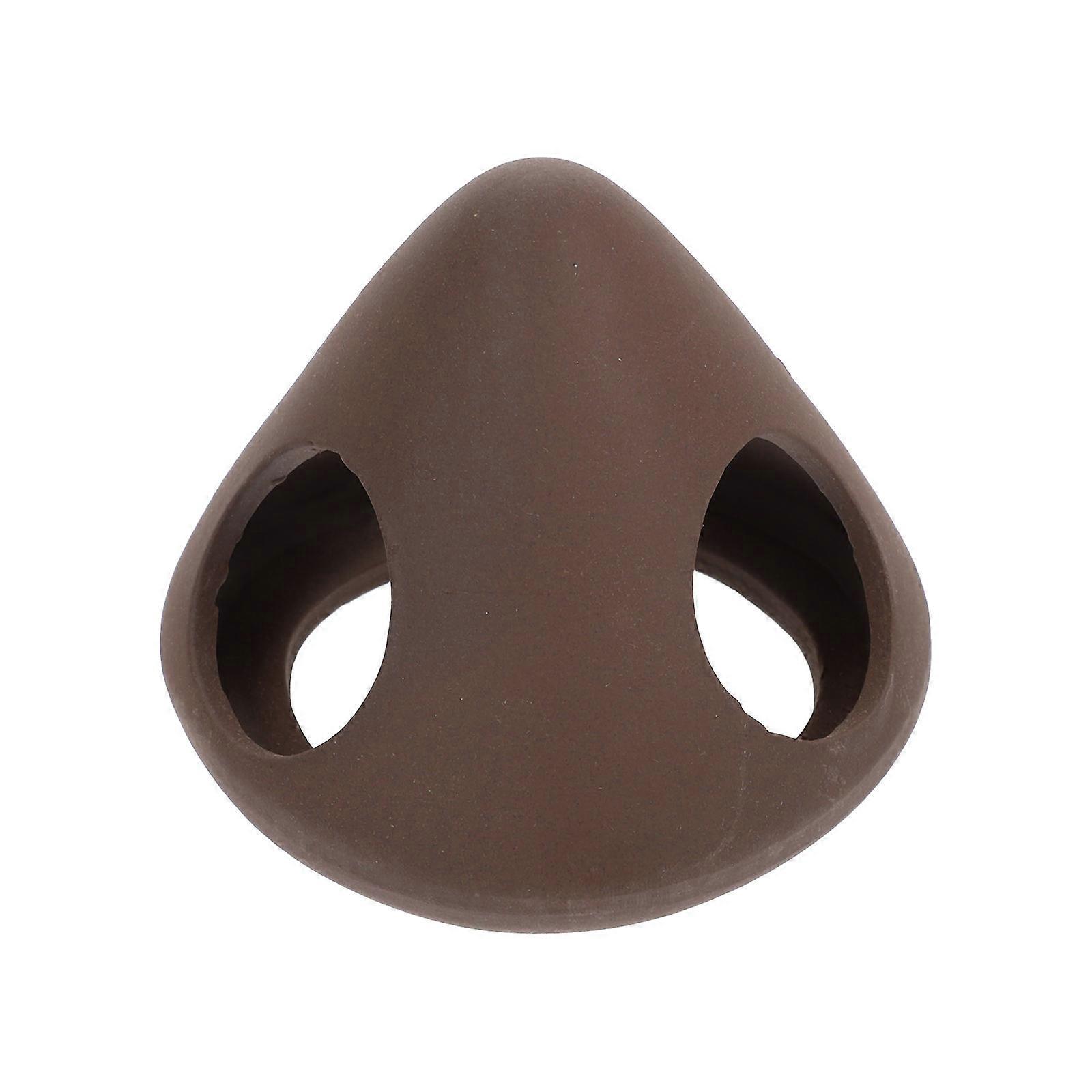 Fish Tank Accessory Aquarium Fish Breeding Pots Conical Shape Three Holes Spawning Cave 1Pc
