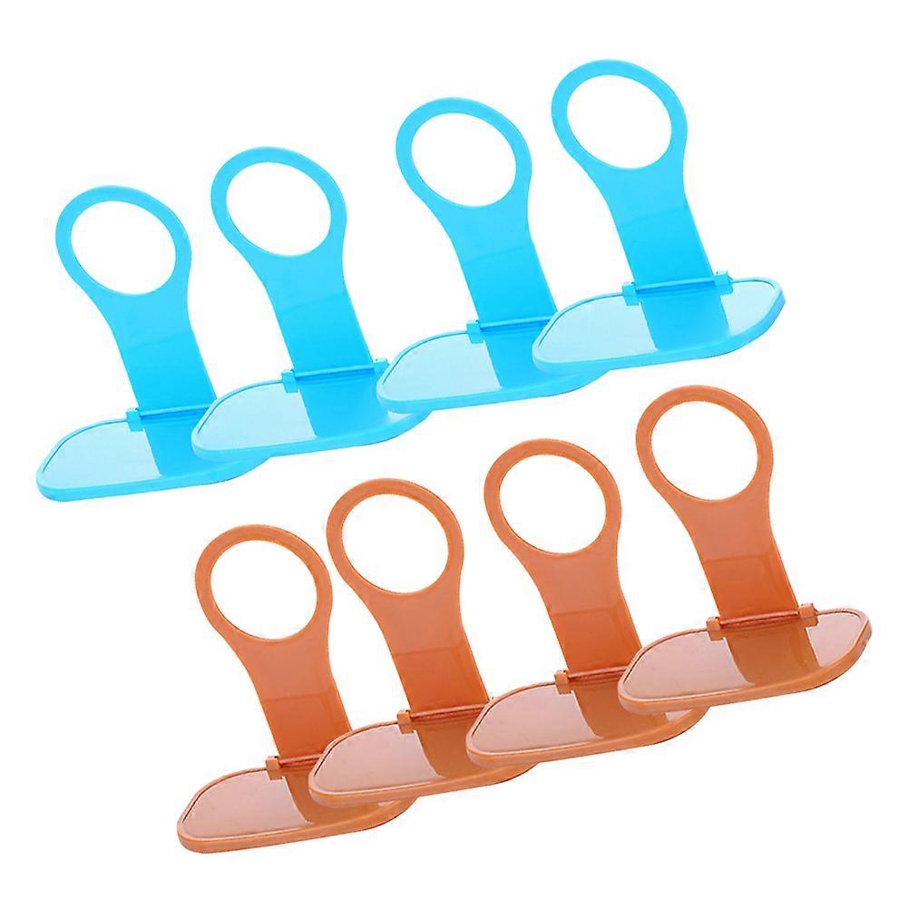 8 Pcs Universal Folding Mobile Phone Wall Hanger Charging Station Phone Stand Bracket Support Shelf Hook (Random Color)