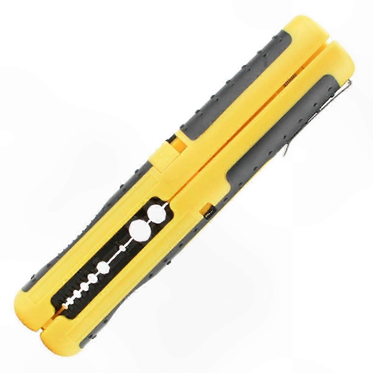 Portable Wire Stripper Tool, Multi-Function Design for 10-20 AWG, Yellow Handle