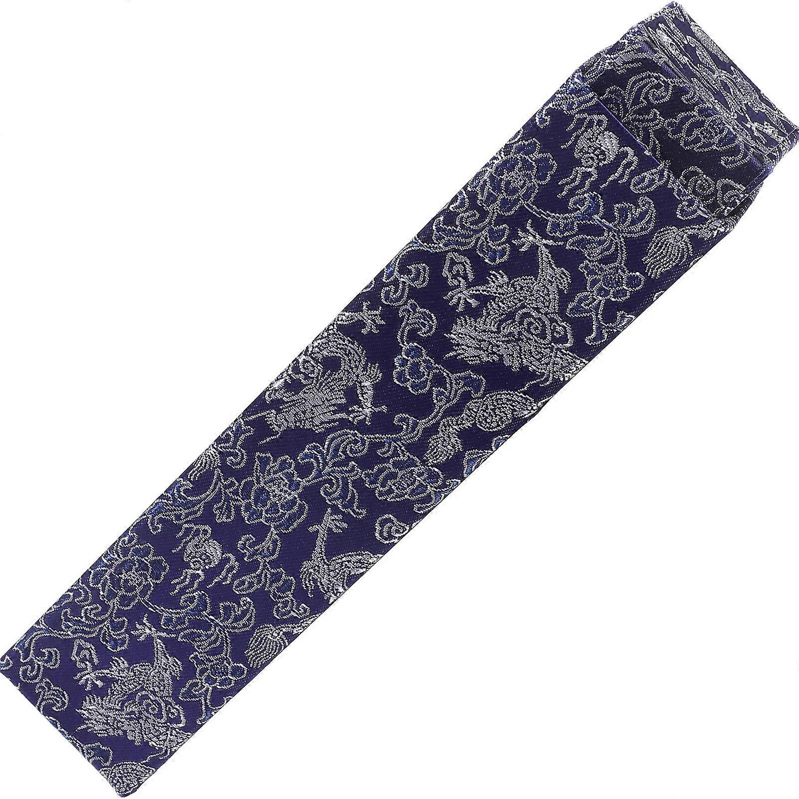 Elegant Brocade Scroll Storage Box for Chinese Paintings, Versatile Art Organizer for Collectors, Patterned Inner Diameter