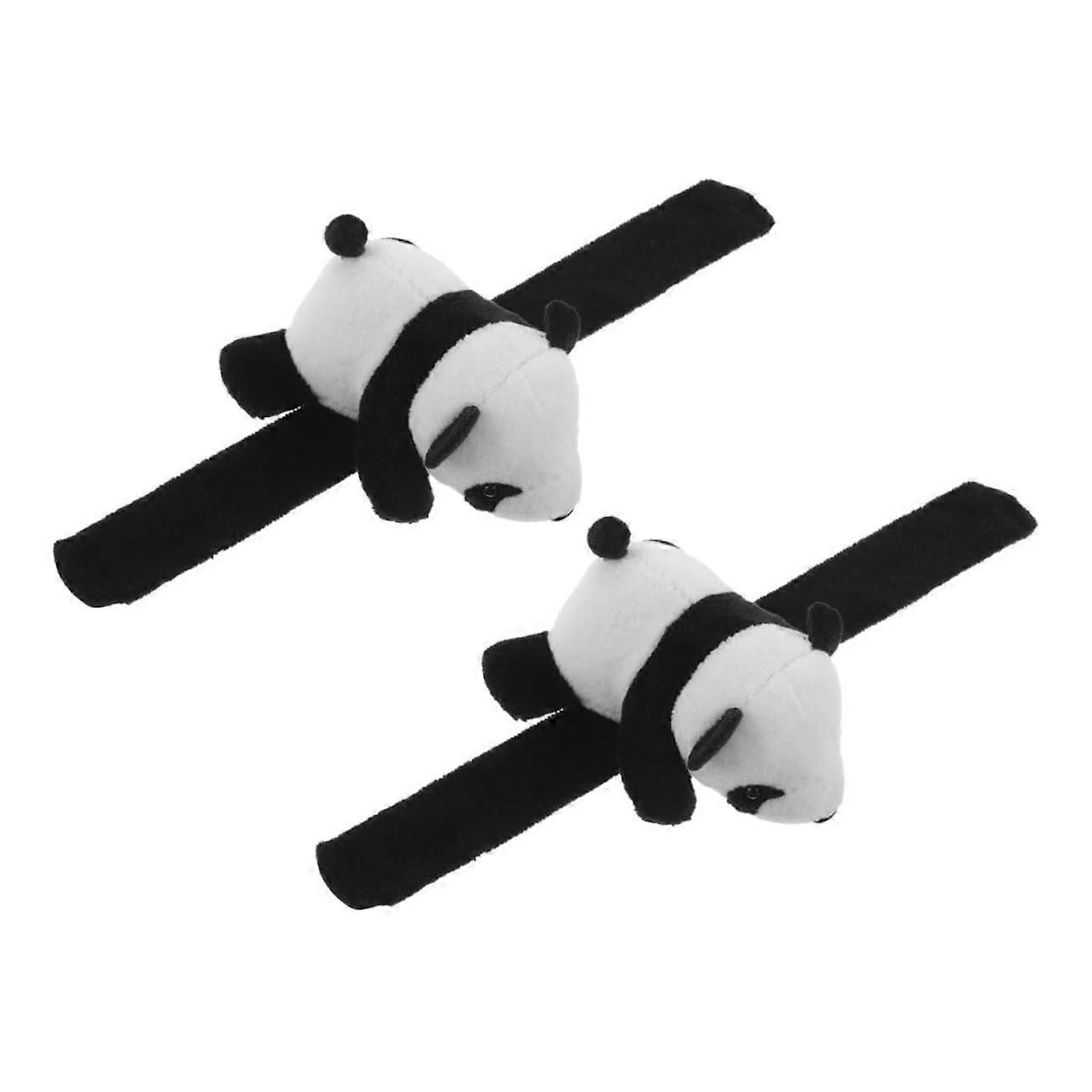 Panda Fahrradlenker Dekorationen 2 Stück Plüschtiere für Mountainbikes und Rennräder Langlebig Einfache Montage