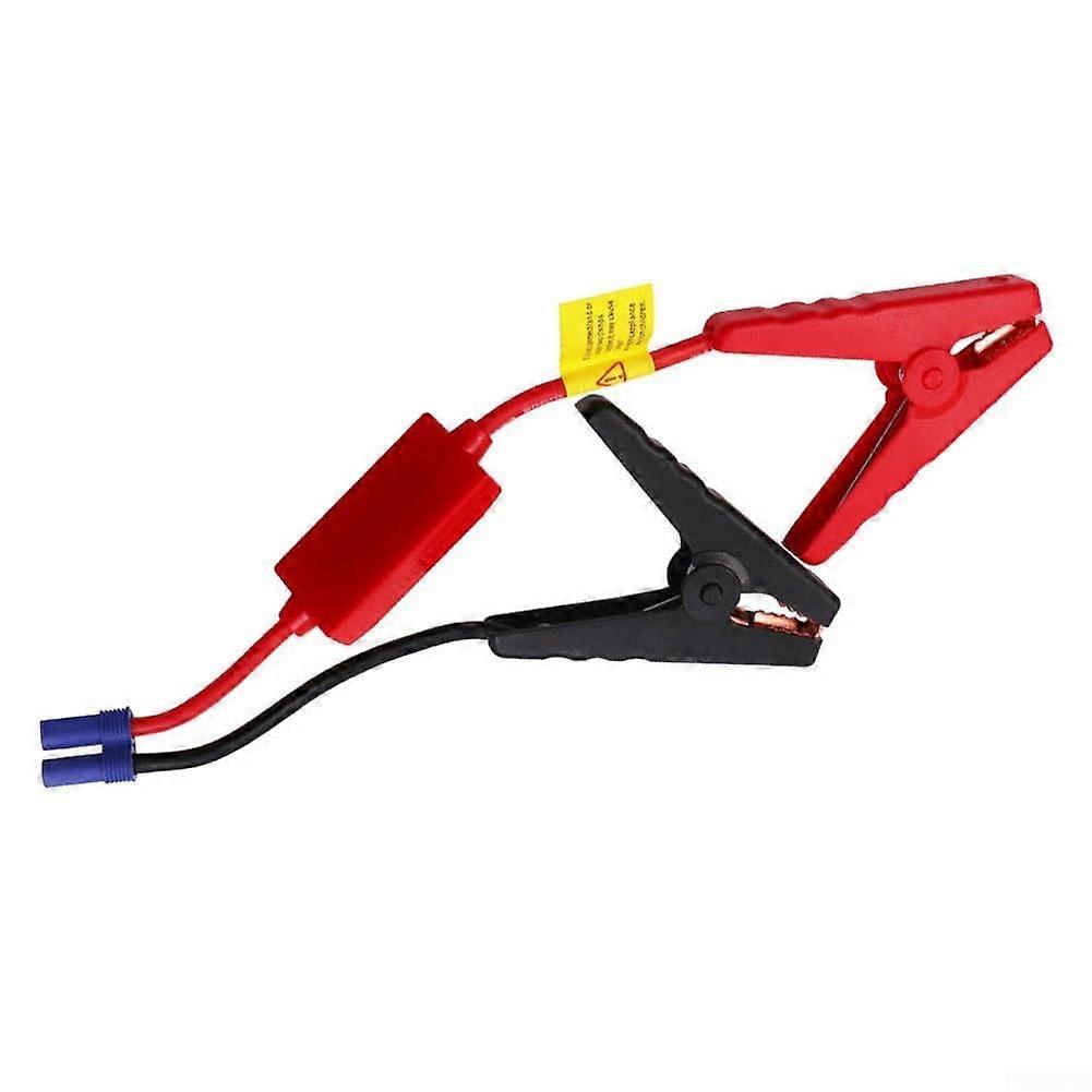 Robust and reliable car jumpstart cable with sturdy crocodile clips for 12V.