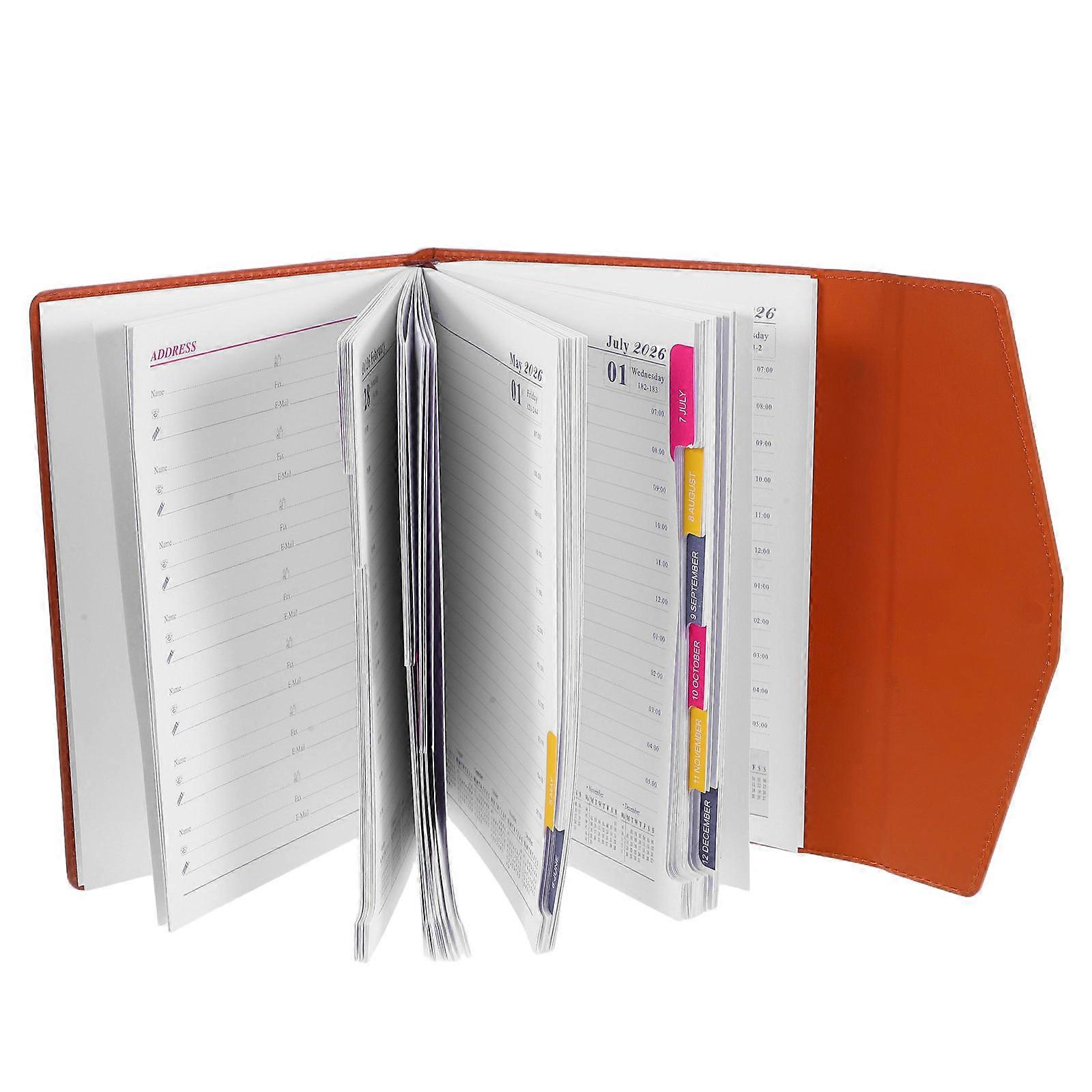 2026 Daily Planner 365 Pages Task Tracking Book For Adults Use Modern Minimalist Design To Prevent Ink Bleed 1Pack