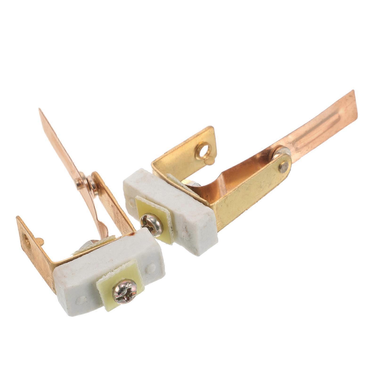 Temperature Control Copper Connection Switch for Rice Cooker Home Cooking Small Appliance Repair Kit 6.50X2.50X1.00CM High Power Connection 2Pcs