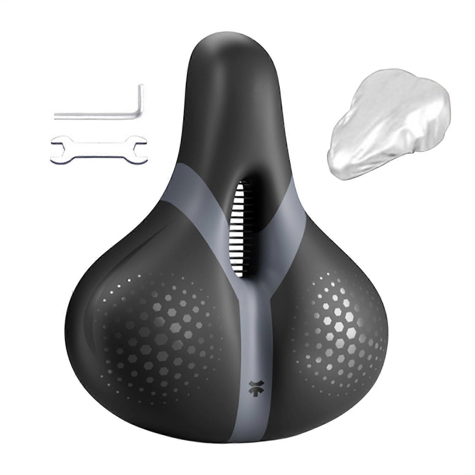 Men's bicycle saddle, comfortable cushion replacement, shockabsorbing for long rides