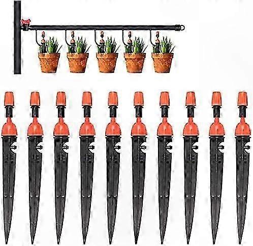 10 Pack Micro Drip Irrigation Kit with Adjustable Sprinklers and Drippers for Garden Watering Systems