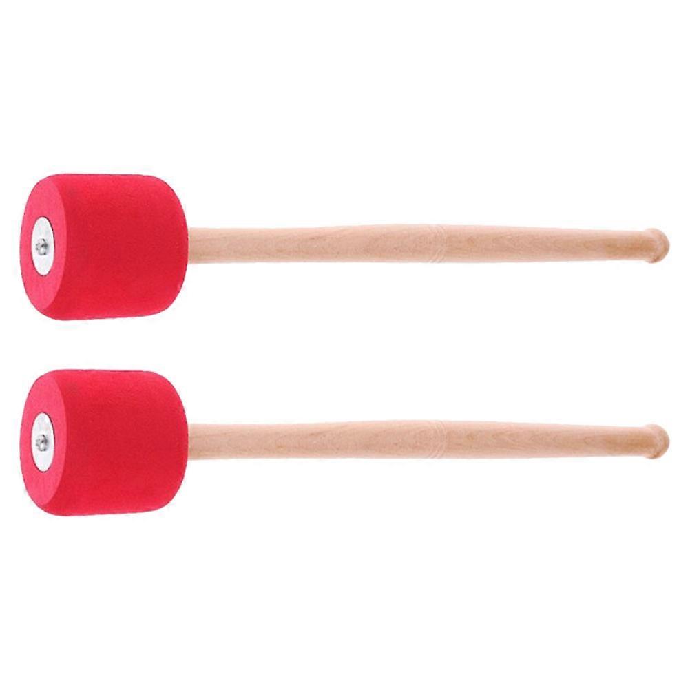 Percussion Drumsticks for Drum Use Made of Synthesis Material Red Color with EVA Foams and Wood Safe Gentle 2Pcs