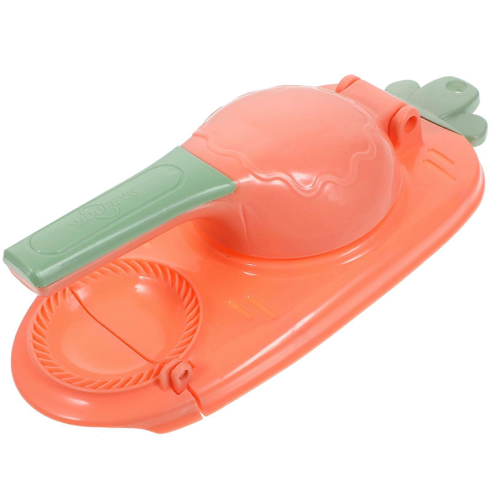 PP Dumpling Wrapper Press for Kitchen Use Easy to Operate Yellow 2 in 1