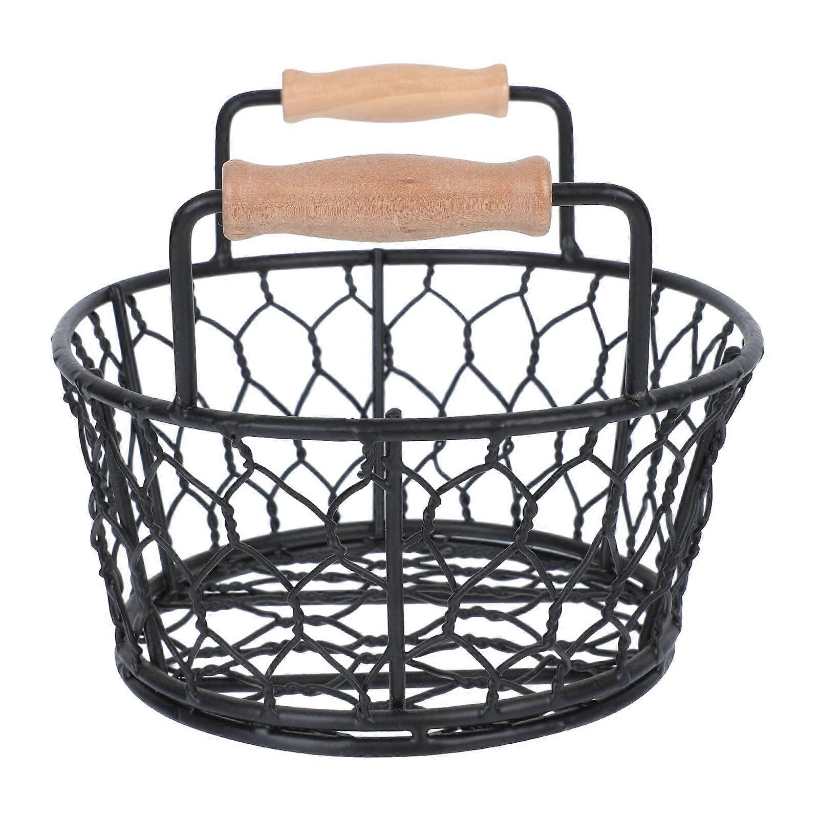 Mini French Fries Basket 1Pcs Food Holder Suitable For Home Cooking And Food Stalls With Oval Shape