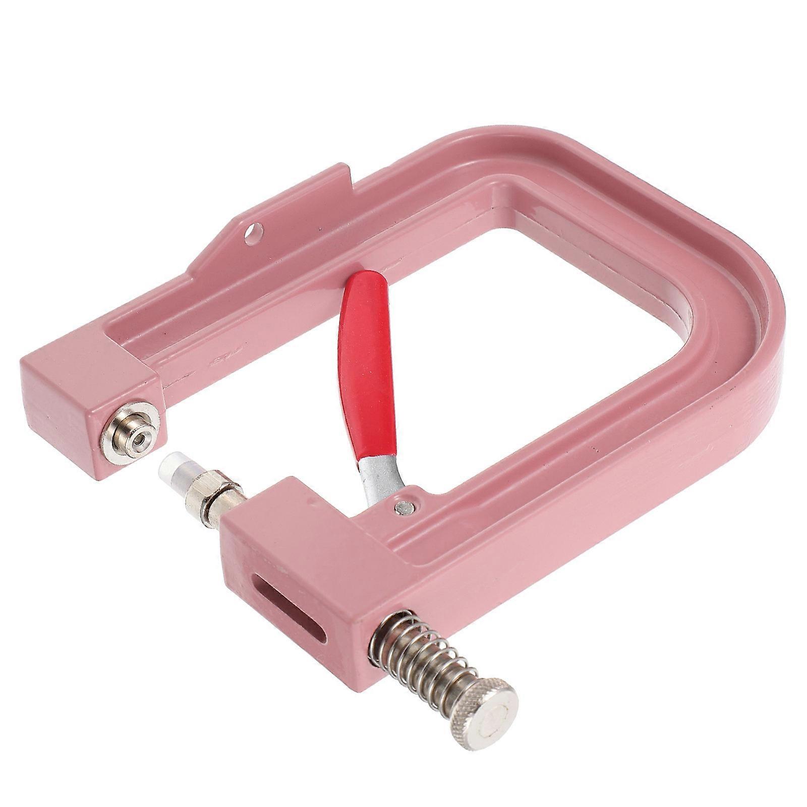 Pearls Hand Press Tool 1 Set Manual Beading Machine Practical Hand Press Portable Pink For Costume Dressing And DIY Projects