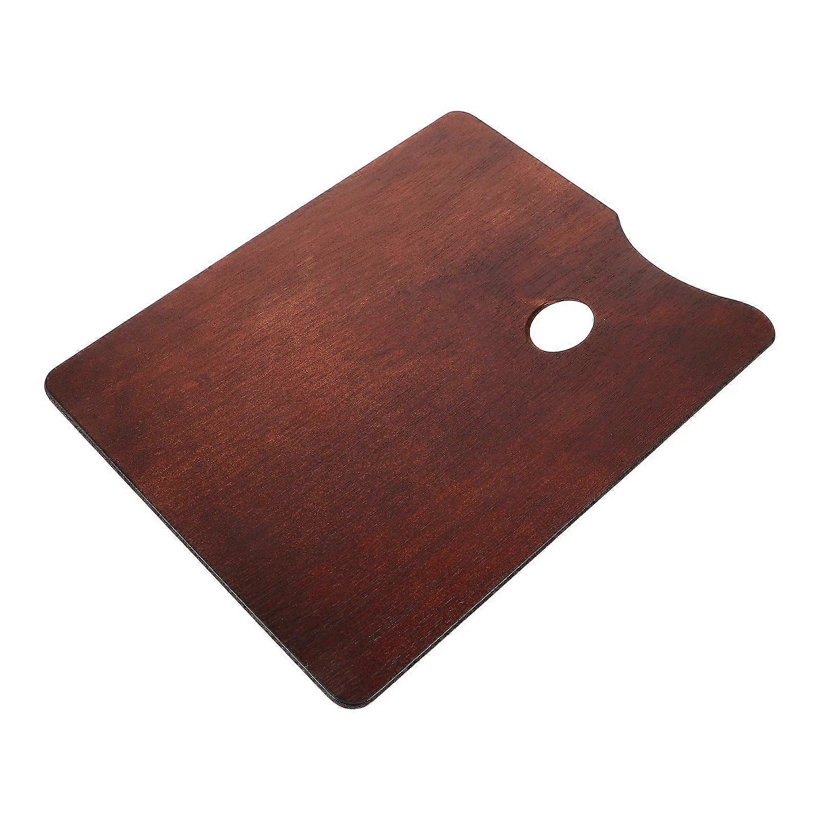 Brown Wooden Watercolor Palette for Decoration Multi-functional Mixer Tray Practical and Durable