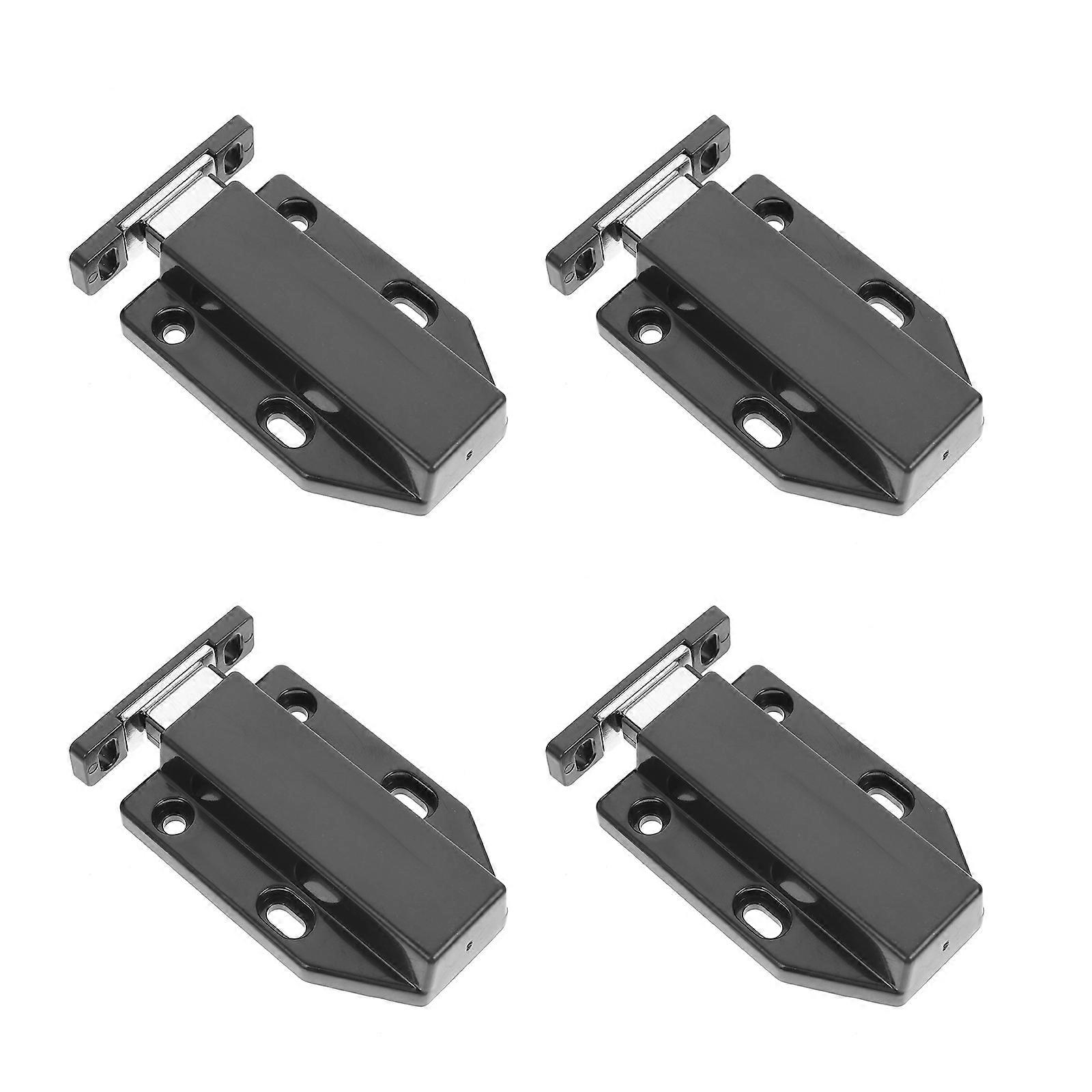 Magnetic Push Latch For Cabinet Doors Designed For DIY Enthusiasts 8X4.6CM Automatic Closure Feature 4Pcs