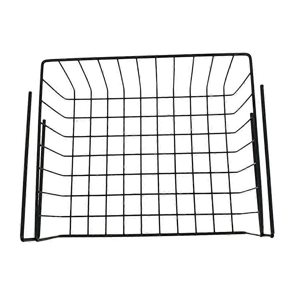 Tidy And Clean Wire Hanging Shelf For Office And Wardrobe In Black Color Small Size 1Pcs