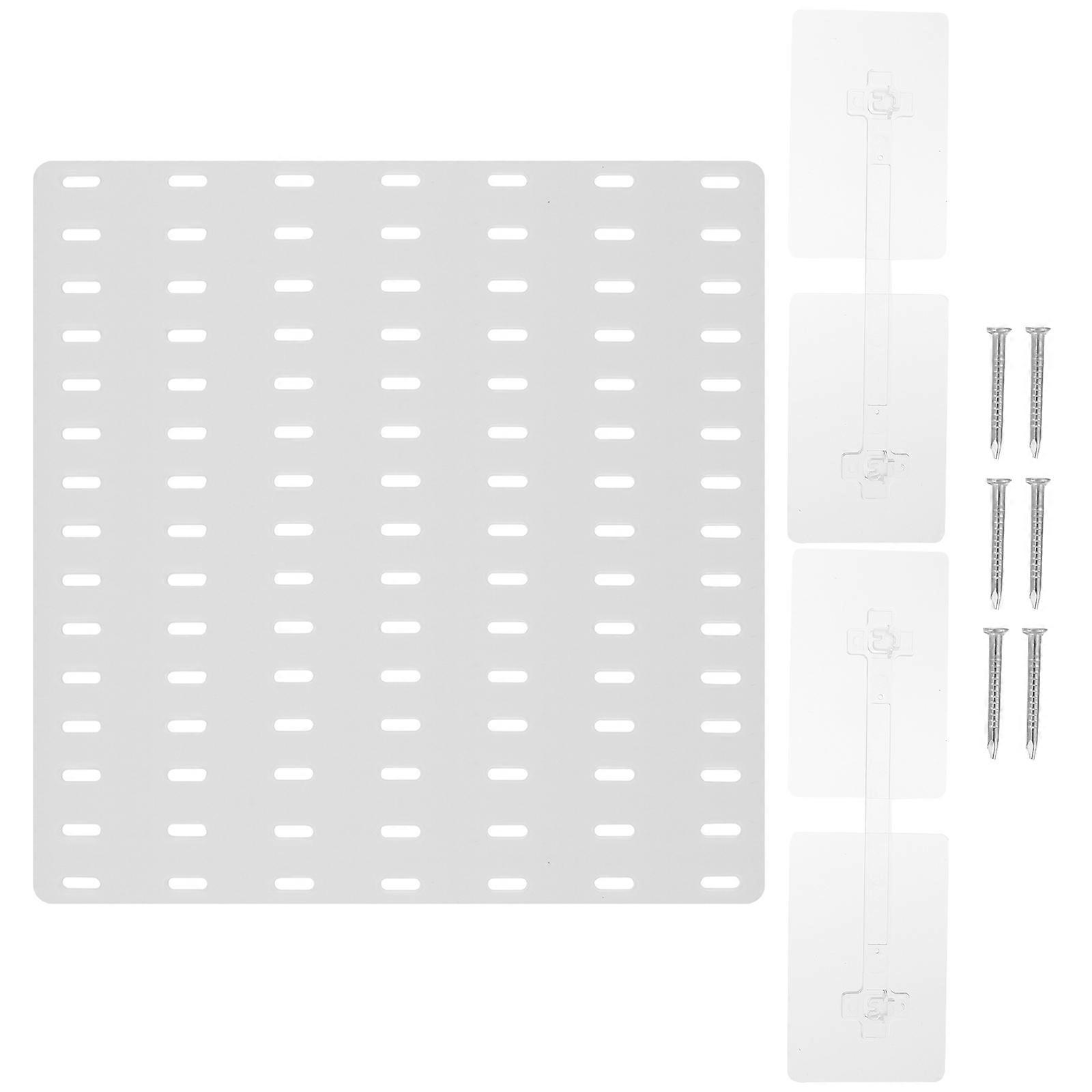 Wall Mounted Storage Rack For Bathroom Organization Simple Design 28X28CM Space Saving 1Pcs