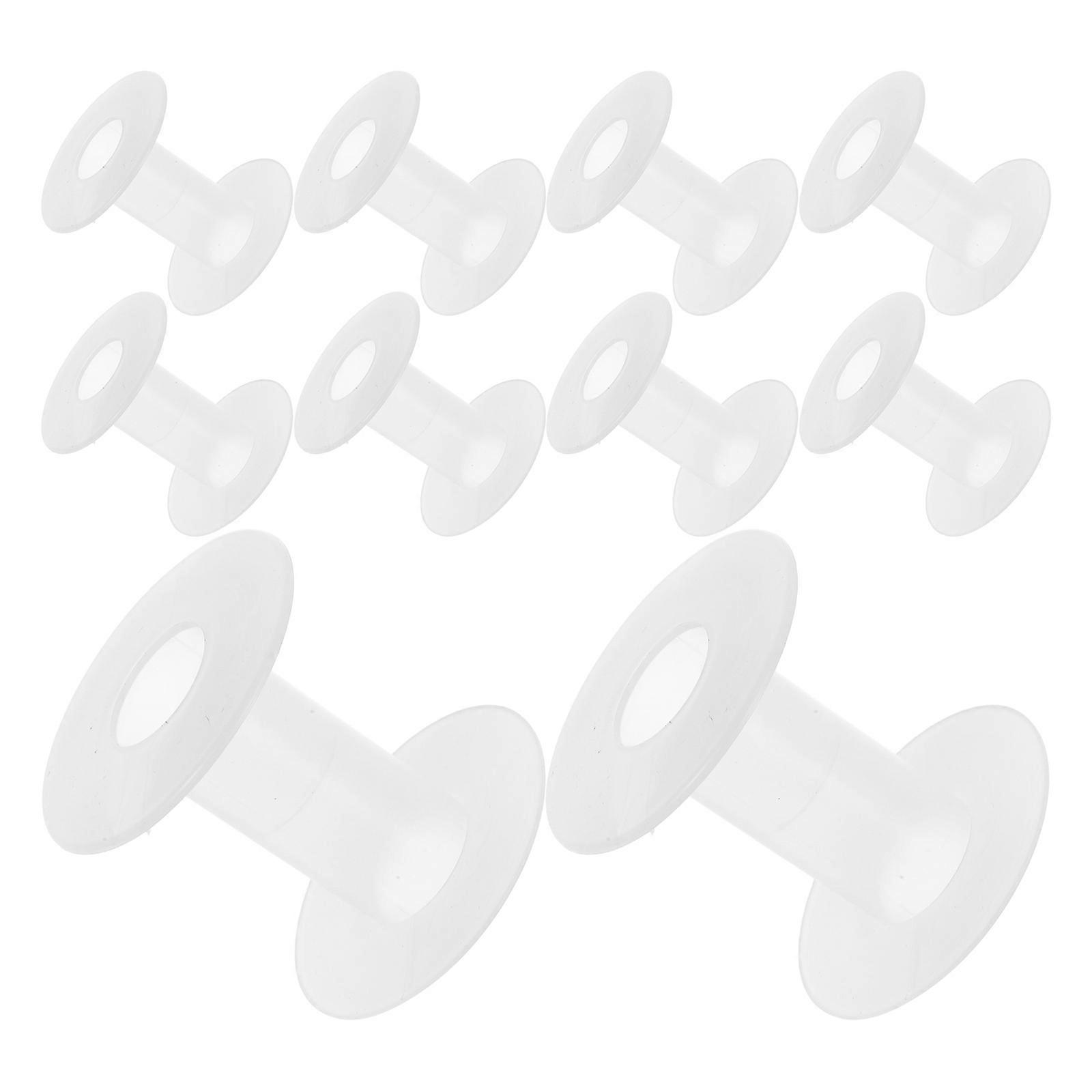 10Pcs Transparent Wire Bobbins Spools For Storage Organization Effective Tangle Prevention For Home Users