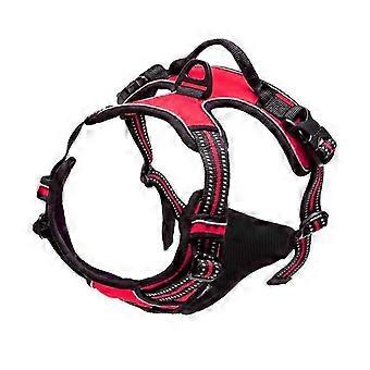 Rojo, Talla M-True Love Arnés para perros Anti tirones Arnés para perros Ajustable reflectante, Arnés para perros fácil de poner Arnés ajustable para perros