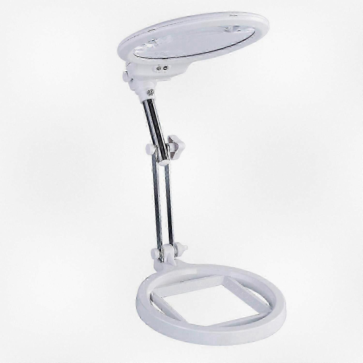 2025 Foldable Hands-Free Desktop Magnifying Glass with LED Light for Reading, Crafts, and Detailed Work